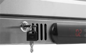 Witryna chłodnicza Royal Catering Lodówka szafa chłodziarka na napoje butelki puszki ze stali nierdzewnej sklepowa barowa 108L 5