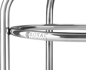 Royal Catering Stołek taboret okrągły ze stali nierdzewnej do kuchni 4