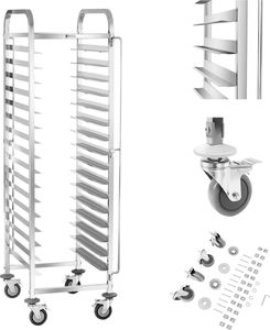 Royal Catering Wózek kelnerski cateringowy do transportu 16 pojemników tac 60 x 40 cm Royal Catering RCTW-16TB.1 1