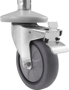 Royal Catering Wózek kelnerski 2-półkowy ze stali nierdzewnej do 150kg (10010420) 5