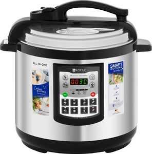 Royal Catering Wielofunkcyjny szybkowar garnek ciśnieniowy elektryczny 1250W 8 L + Miarka 3