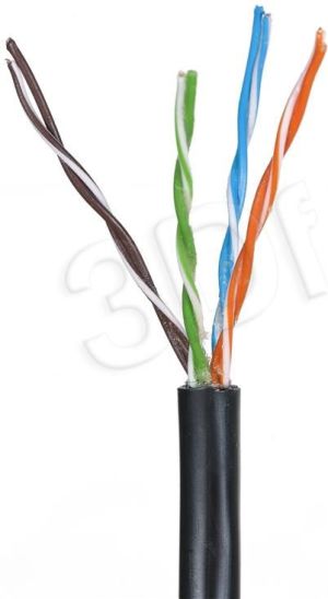 Madex Kabel teleinformatyczny zewnętrzny kategorii 5e 305m czarny U/UTPw 4PR 24AWG 1