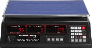 Steinberg Waga sklepowa handlowa cenowa czarna 30kg / 2g 3
