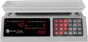 Steinberg Waga sklepowa licząca sztuki 336x238mm zasilacz + akumulator 40kg / 2g - biała 3