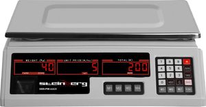 Steinberg Waga sklepowa kontrolna 330x240mm zasilacz + akumulator 40kg / 2g - biała Waga sklepowa kontrolna 330x240mm zasilacz + akumulator 40kg / 2g - biała 3