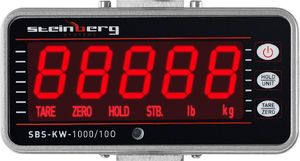 Steinberg Waga hakowa podwieszana z pilotem do 1000kg / 0,5kg LED Waga hakowa podwieszana do 1000kg / 0,5kg LED 5