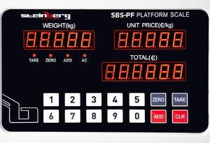 Steinberg Waga platformowa magazynowa SBS-PF-100A1 LED do 100kg 4