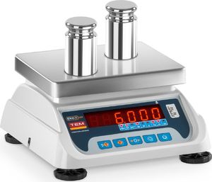 TEM Waga sklepowa handlowa z legalizacją BEKO+ TEM RS232 6kg / 2g 3