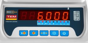 TEM Waga sklepowa handlowa z legalizacją BEKO+ TEM RS232 6kg / 2g 4