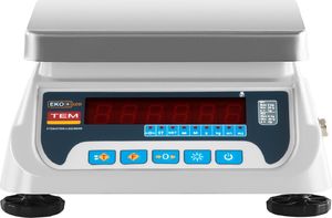 TEM Waga sklepowa handlowa z legalizacją BEKO+ TEM RS232 6kg / 2g 5