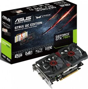 Karta graficzna Asus GeForce GTX 750Ti STRIX OC 2GB GDDR5 (128 bit) HDMI, DP, DVI-I, BOX (STRIX-GTX750TI-OC-2GD5) 1