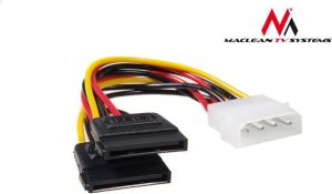 Maclean Molex - SATA x2, 0.15m, Wielokolorowy (MCTV-632) 2