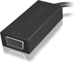 Adapter AV Icy Box DisplayPort Mini - D-Sub (VGA) czarny (IB-AC504) 2