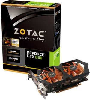 Karta graficzna Zotac GeForce GTX 660, 2GB DDR5 (192 Bit), HDMI, 2xDVI, DP (ZT-60901-10S) 1