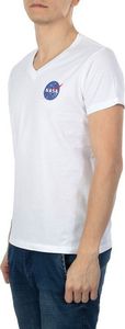 NASA Koszulka męska V Neck Basic-Ball White r. XL 1