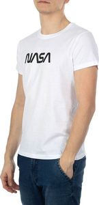 NASA Koszulka męska O Neck BIg-Worm White r. M 1