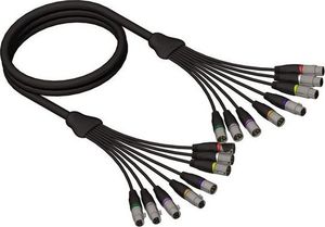 Kabel Adam Hall XLR x8 - XLR x8 5m czarny 1