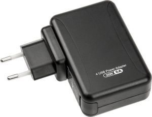 Ładowarka InLine 4x USB do tabletów i smartfonów czarny (31506S) 1