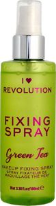 Makeup Revolution I Heart Revolution Fixing Spray Mgiełka utrwalająca makijaż Green Tea 100ml 1