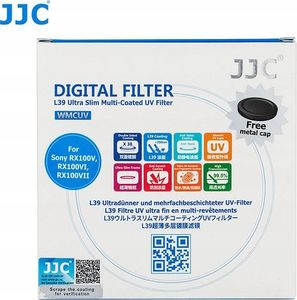 Filtr JJC Filtr UV ULTRA SLIM do SONY RX100 V VI VII / Canon G7X Mark II III 8