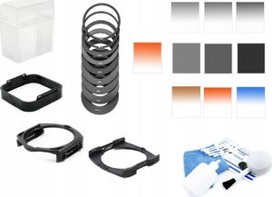 Filtr Massa ZESTAW typu COKIN P 28w1 Uchwyty Filtry Adaptery Pudełko Zestaw Czyszczący 2