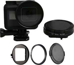Xrec ADAPTER 52mm + FILTR UV + DEKIELEK / ZESTAW do GoPro HERO 5 / 6 / 7 BLACK 1
