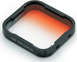 Xrec FILTR Połówkowy Pomarańczowy do GoPro HERO 5 6 7 BLACK 2