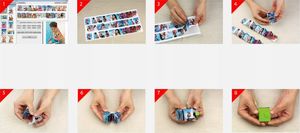 Kodak Mini Foto Album 20 zdjęć Kodak Samodzielny Druk - Mały Kwadrat ZIELONY 7