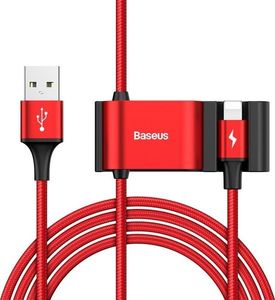 Ładowarka Baseus HUB ładowania z kablem Lightning Baseus Special Data Cable do samochodu (czerwony) 1