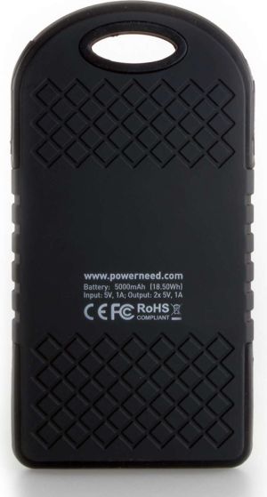 Powerbank PowerNeed 5000mAh z panelem solarnym 1.2W (S5000B) 6
