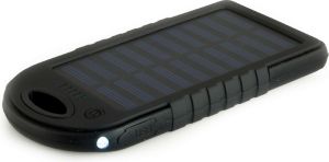 Powerbank PowerNeed 5000mAh z panelem solarnym 1.2W (S5000B) 3