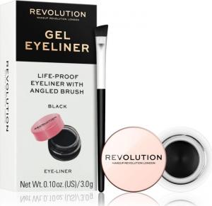 Makeup Revolution Eyeliner Gel Pot With Brush, 3g 1