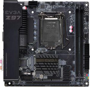 Płyta główna EVGA Z97 Stinger, Z97, DualDDR3-2666, SATA3, USB 3.0, GBLAN, HDMI, DP, mITX (111-HR-E972-KR) 5