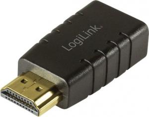 Adapter AV LogiLink HDMI - HDMI czarny (HD0105) 1
