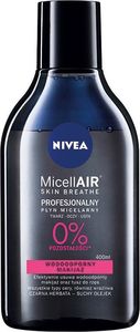 Nivea Micell Air Skin Breathe Płyn micelarny dwufazowy do demakijażu z czarną herbatą 400ml 1