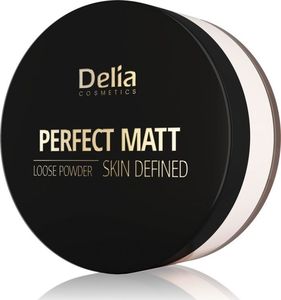 Delia Cosmetics Skin Defined Puder sypki Perfect Matt nr 42 Transparent, 20g 1