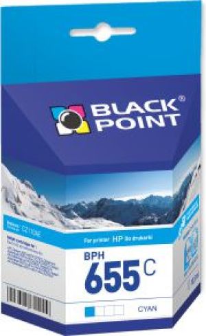 Tusz Black Point BPH655C (HP 655 CZ110AE) cyjan 1