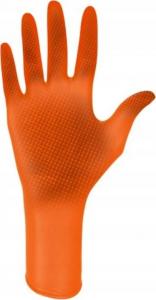 Mercator Medical rękawice ochronne ideall grip + orange roz. XXL 50szt. (RD30234006) 2