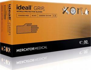 Mercator Medical rękawice ochronne ideall grip + black roz. XL 50szt. (RD30233005) 1