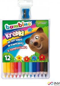 Bambino Kredki ołówkowe grube 12 kolorów 1