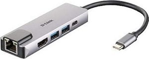 Stacja/replikator D-Link 5w1 USB-C (DUB-M520) 1