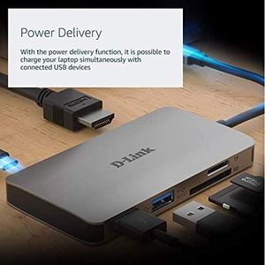 Stacja/replikator D-Link 5w1 USB-C (DUB-M530) 8