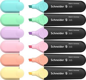 Schneider Zestaw zakreślaczy Job Pastel 1-5 mm 6 szt. 1