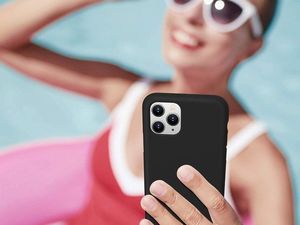 Alogy Etui silikonowe Alogy slim case do Apple iPhone 11 Pro Max czarne uniwersalny 7