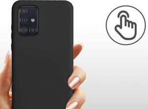 Alogy Etui na telefon silikonowe Alogy do Samsung Galaxy A71 czarne uniwersalny 4
