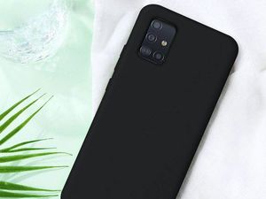 Alogy Etui na telefon silikonowe Alogy do Samsung Galaxy A71 czarne uniwersalny 6