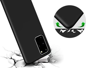 Alogy Etui na telefon silikonowe Alogy do Samsung Galaxy S20 Plus czarne uniwersalny 2