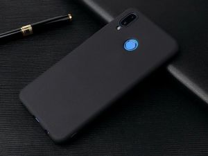 Alogy Etui na telefon silikonowe Alogy do Huawei P Smart 2019 czarne uniwersalny 5