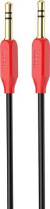 Kabel Hoco Jack 3.5mm - Jack 3.5mm 1m czerwony (6957531079293) 1