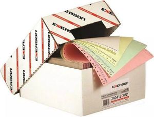 Emerson Papier do drukarki igłowej 4-warstwowy 240x12" mix kolorów 450 arkuszy 1